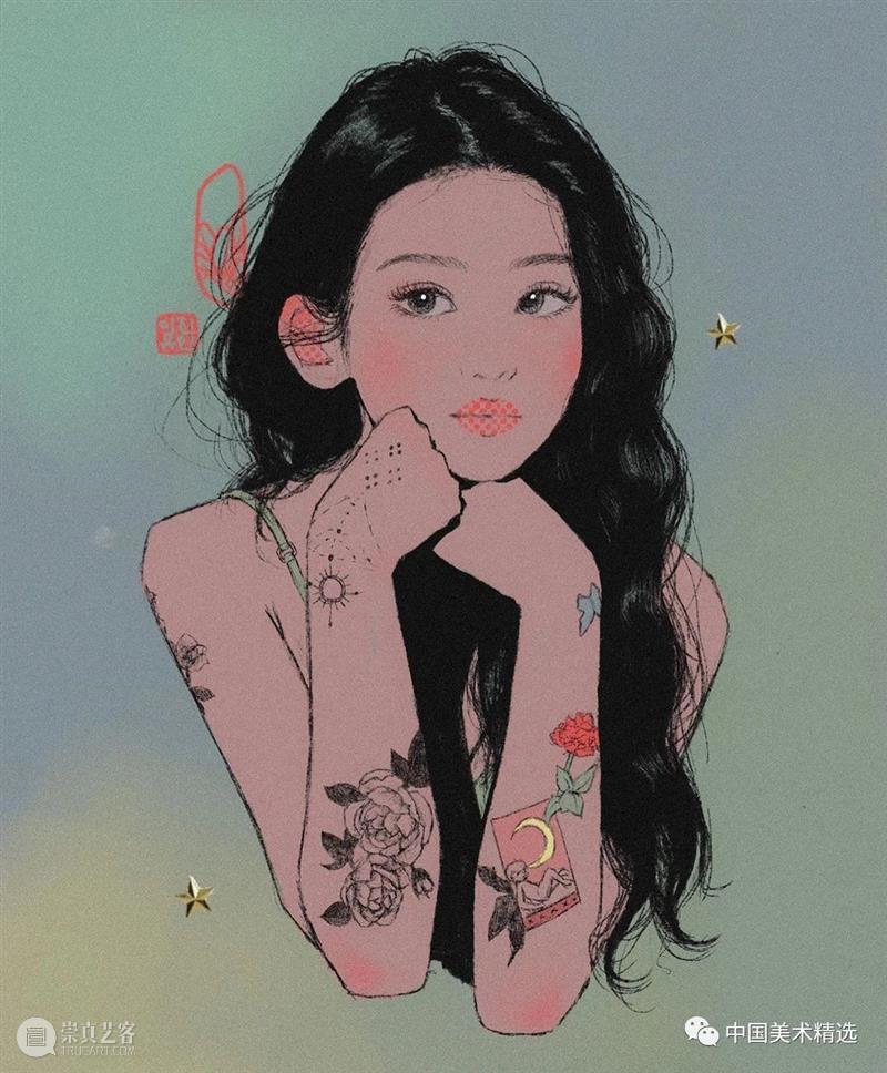 灵动俊美，抱走当头像辽 头像 素材 面孔 egg tarty 人像 插画 作品 往期 好文 崇真艺客