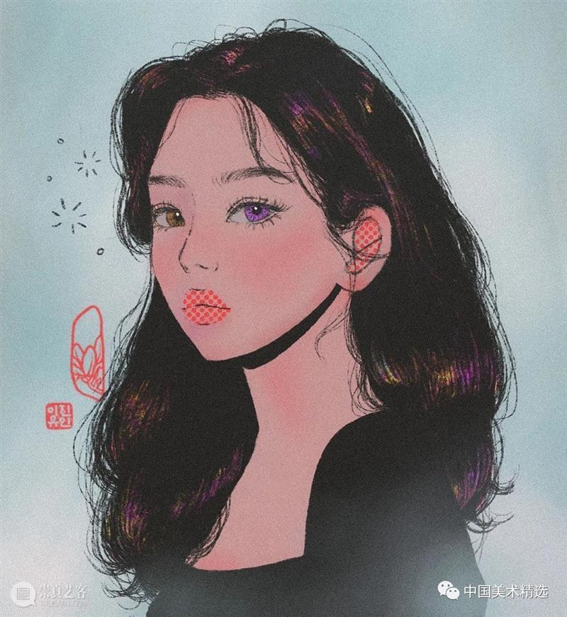 灵动俊美，抱走当头像辽 头像 素材 面孔 egg tarty 人像 插画 作品 往期 好文 崇真艺客