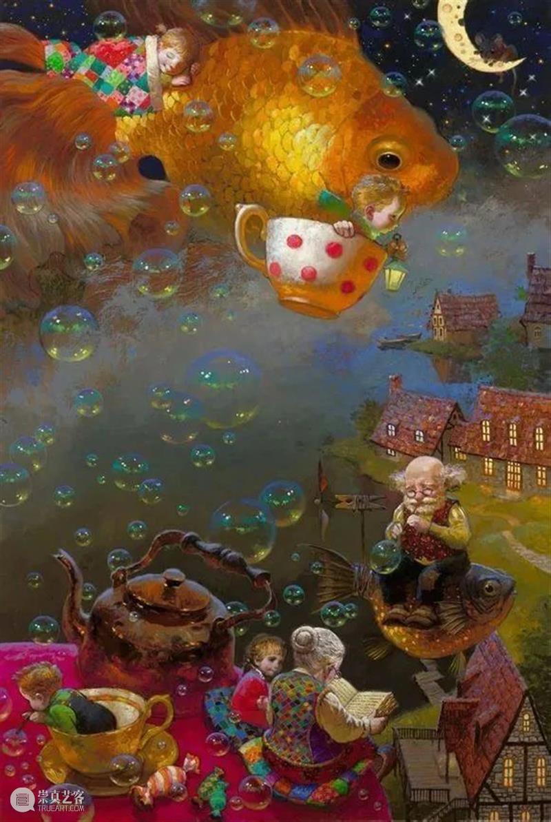 绘画丨俄罗斯油画家的童话世界：愿你永远是个孩子！ 俄罗斯 童话世界 绘画 油画家 孩子 上方 中国舞台美术学会 右上 星标 本文 崇真艺客