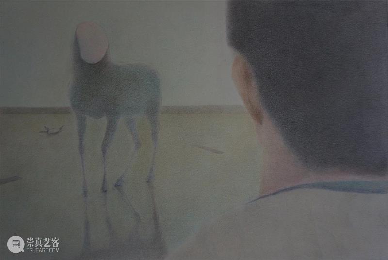 看画|王明之：我们会成为一个骗子 王明之 骗子 黑白无常 纸本 素描 水沟 边边 来回 长草 膝肘 崇真艺客