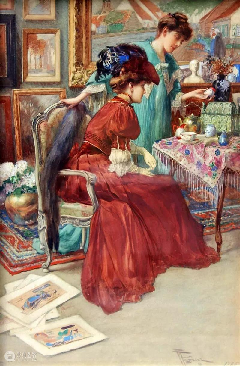 和谐色调，超级美的古典油画艺术 色调 美的 油画 艺术 弗尔南 图森特 布鲁塞尔 家庭 比利时 巴黎 崇真艺客