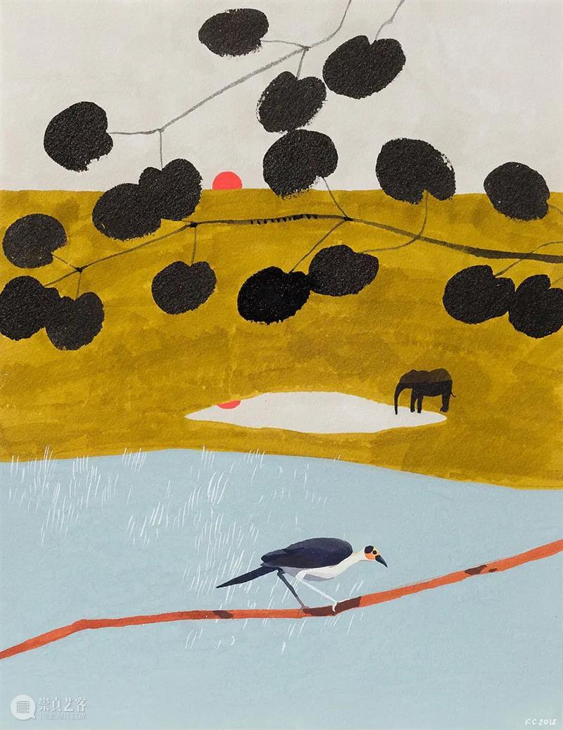 朴拙而恬静的画面 画面 南非 插画家 Katrin Coetzer 自然主义 气息 梦幻 作品 自然 崇真艺客