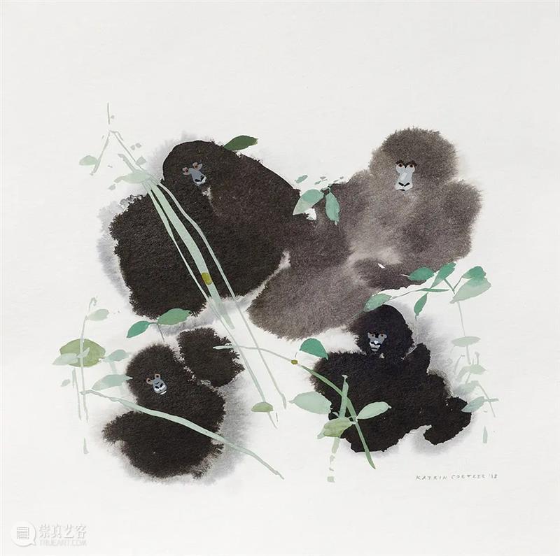 朴拙而恬静的画面 画面 南非 插画家 Katrin Coetzer 自然主义 气息 梦幻 作品 自然 崇真艺客