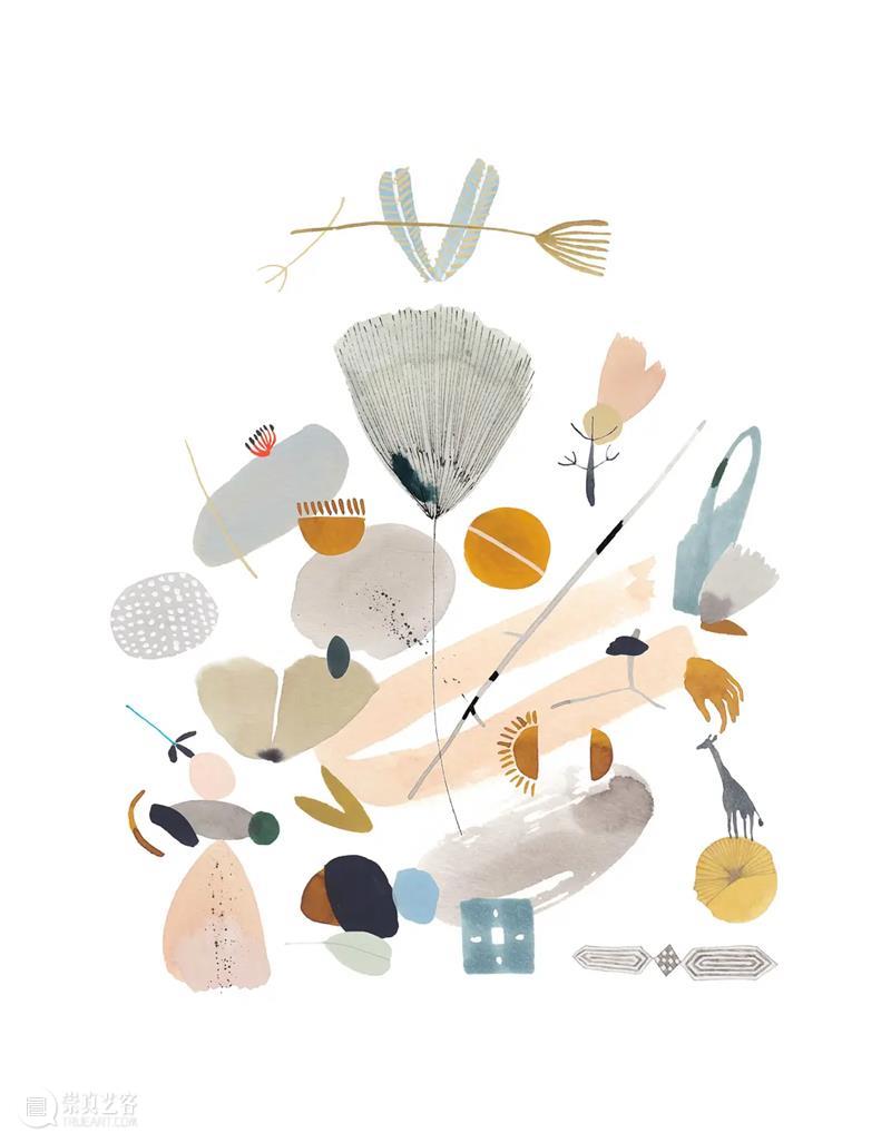 朴拙而恬静的画面 画面 南非 插画家 Katrin Coetzer 自然主义 气息 梦幻 作品 自然 崇真艺客