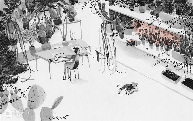 朴拙而恬静的画面 画面 南非 插画家 Katrin Coetzer 自然主义 气息 梦幻 作品 自然 崇真艺客