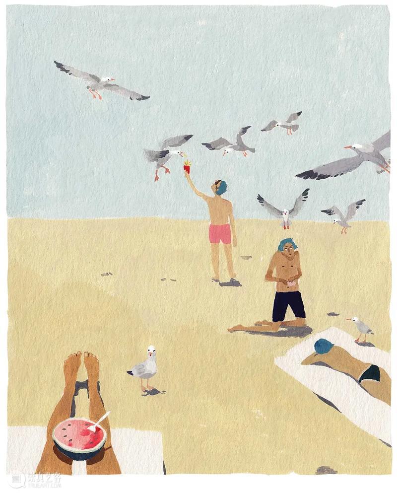 朴拙而恬静的画面 画面 南非 插画家 Katrin Coetzer 自然主义 气息 梦幻 作品 自然 崇真艺客