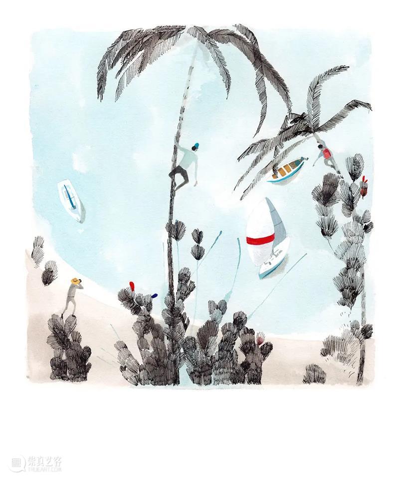 朴拙而恬静的画面 画面 南非 插画家 Katrin Coetzer 自然主义 气息 梦幻 作品 自然 崇真艺客