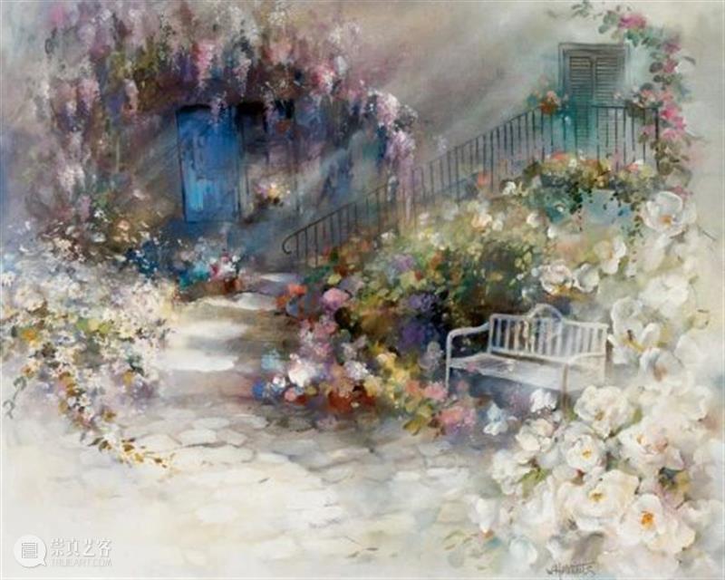 白色浪漫 白色 荷兰 印象派 画家 Haenraets 街头 水彩 场景 风格 色彩 崇真艺客
