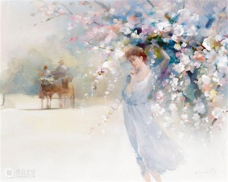 白色浪漫 白色 荷兰 印象派 画家 Haenraets 街头 水彩 场景 风格 色彩 崇真艺客