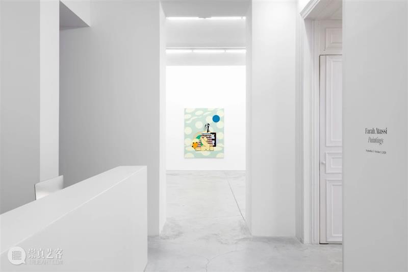 展览现场 | 法拉·阿塔斯（Farah Atassi）「绘画」@ 阿尔敏·莱希巴黎 法拉 阿塔斯 阿尔敏 莱希 巴黎 Atassi 现场 舞台 布面 油画 崇真艺客