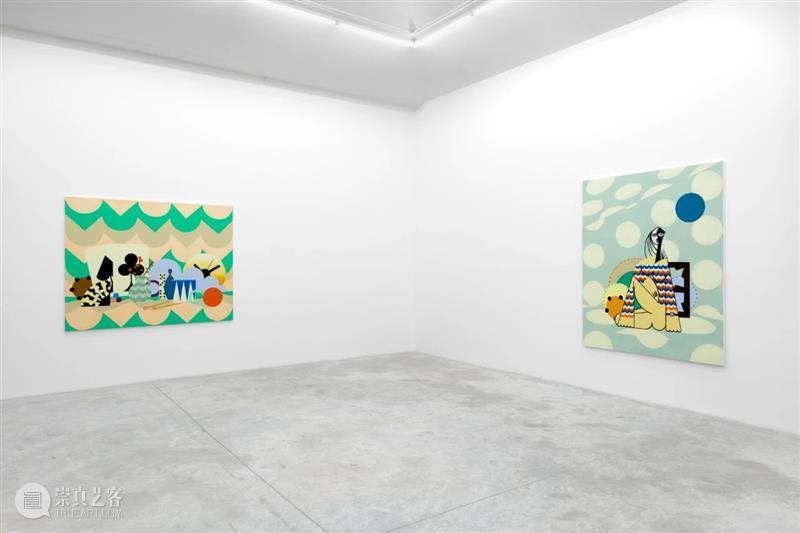 展览现场 | 法拉·阿塔斯（Farah Atassi）「绘画」@ 阿尔敏·莱希巴黎 法拉 阿塔斯 阿尔敏 莱希 巴黎 Atassi 现场 舞台 布面 油画 崇真艺客