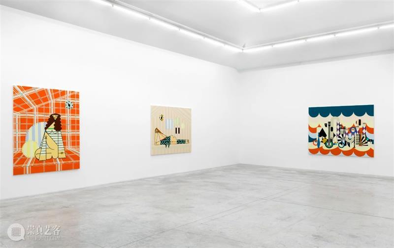 展览现场 | 法拉·阿塔斯(Farah Atassi)「绘画」@ 阿尔敏·莱希巴黎 法拉 阿塔斯 阿尔敏 莱希 巴黎 Atassi 现场 舞台 布面 油画 崇真艺客