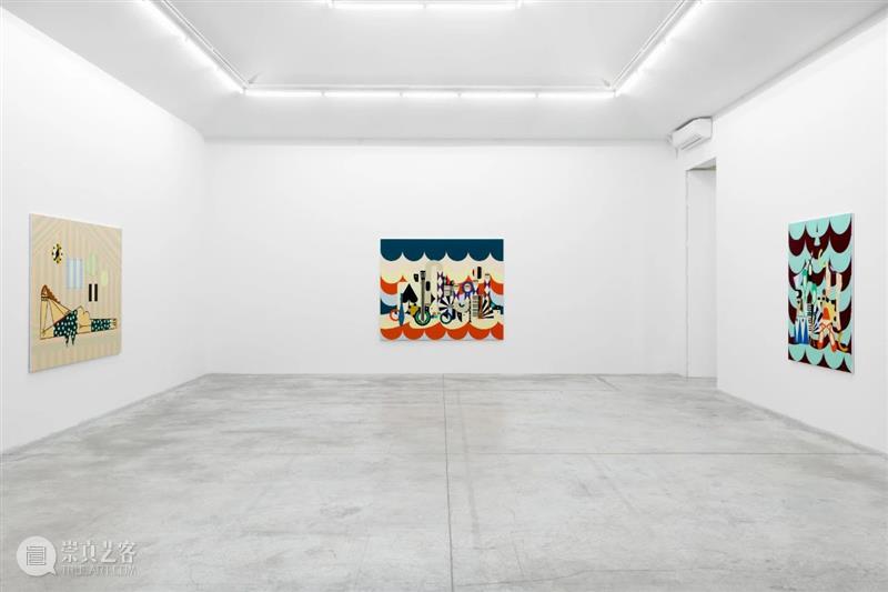 展览现场 | 法拉·阿塔斯（Farah Atassi）「绘画」@ 阿尔敏·莱希巴黎 法拉 阿塔斯 阿尔敏 莱希 巴黎 Atassi 现场 舞台 布面 油画 崇真艺客