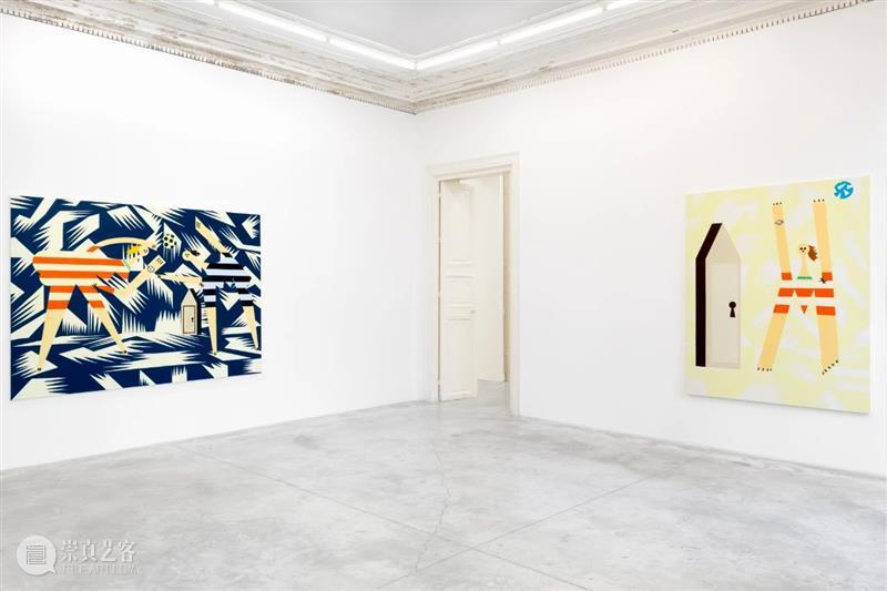 展览现场 | 法拉·阿塔斯(Farah Atassi)「绘画」@ 阿尔敏·莱希巴黎 法拉 阿塔斯 阿尔敏 莱希 巴黎 Atassi 现场 舞台 布面 油画 崇真艺客