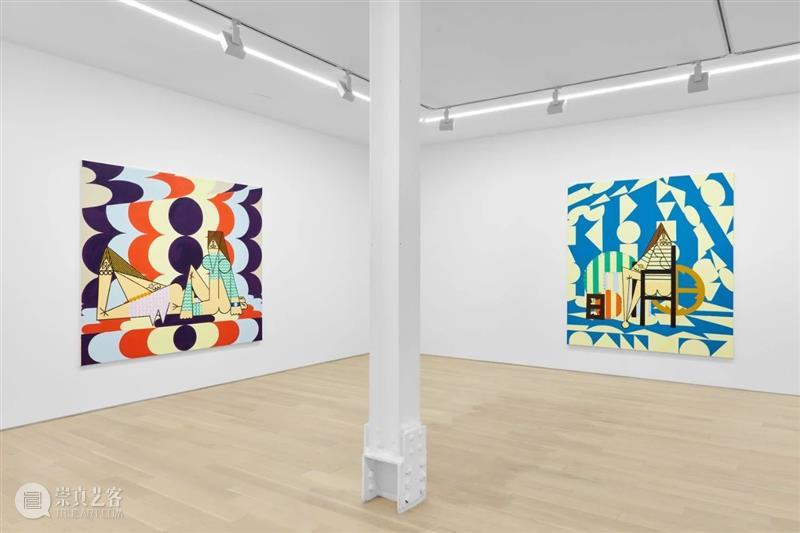 展览现场 | 法拉·阿塔斯(Farah Atassi)「绘画」@ 阿尔敏·莱希巴黎 法拉 阿塔斯 阿尔敏 莱希 巴黎 Atassi 现场 舞台 布面 油画 崇真艺客