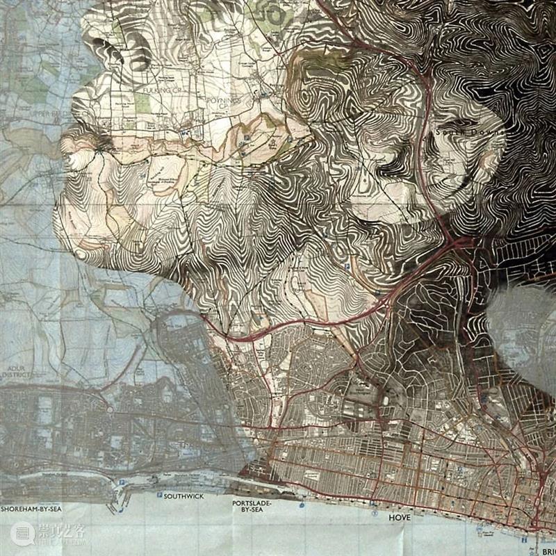 利用地图创作头像？拉远看还真是那么回事！ —— ED Fairburn 地图 头像 回事 Fairburn END 崇真艺客