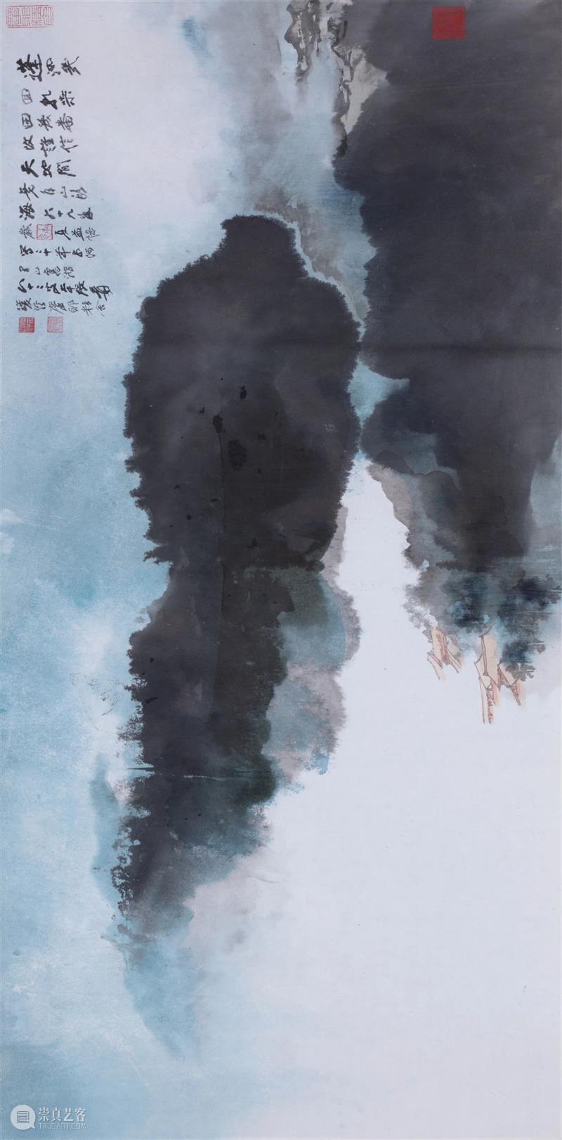 【保利拍卖十五周年】纵横古今中西 大千山水世界 山水 大千 保利拍卖 古今 中西 世界 张大千 美国加州环华庵庭院 平生 画风 崇真艺客