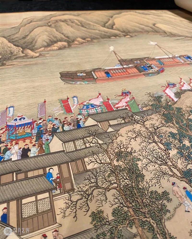 《康熙南巡图》第六卷首度合璧亮相 艺术财经 蘇富比 康熙南巡图 卷首度 宫廷 绘画 辉煌 巨制 康熙皇帝 全套 艺术 历史 崇真艺客