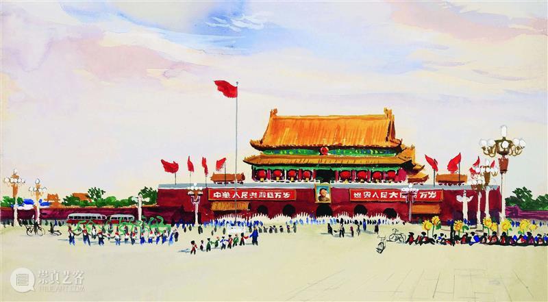 美院大师佳作 | 今朝国庆赏月华 美院 今朝 赏月华 大师 佳作 董希文 开国大典 油彩 齐白石 祖国颂 崇真艺客