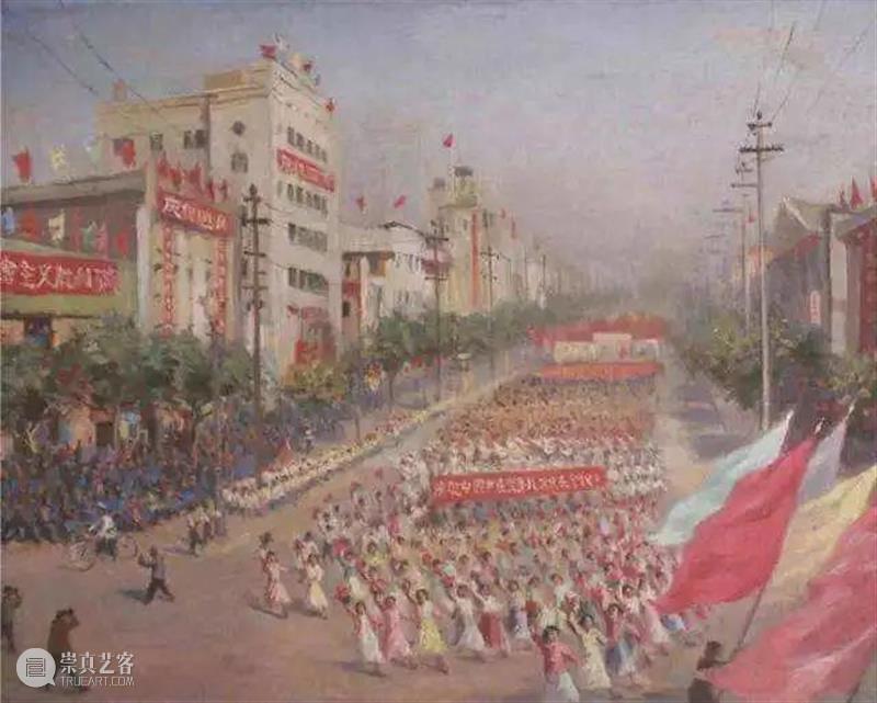 美院大师佳作 | 今朝国庆赏月华 美院 今朝 赏月华 大师 佳作 董希文 开国大典 油彩 齐白石 祖国颂 崇真艺客