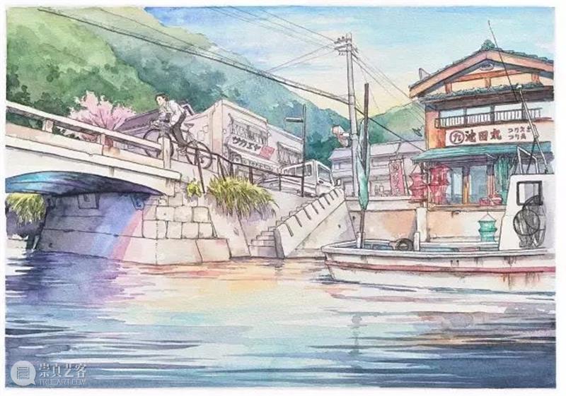 建筑丨这些美到窒息的动画场景原来都是他画的！波兰画家记录的东京 波兰 画家 动画 东京 建筑 场景 上方 右上 公众 美术志 崇真艺客