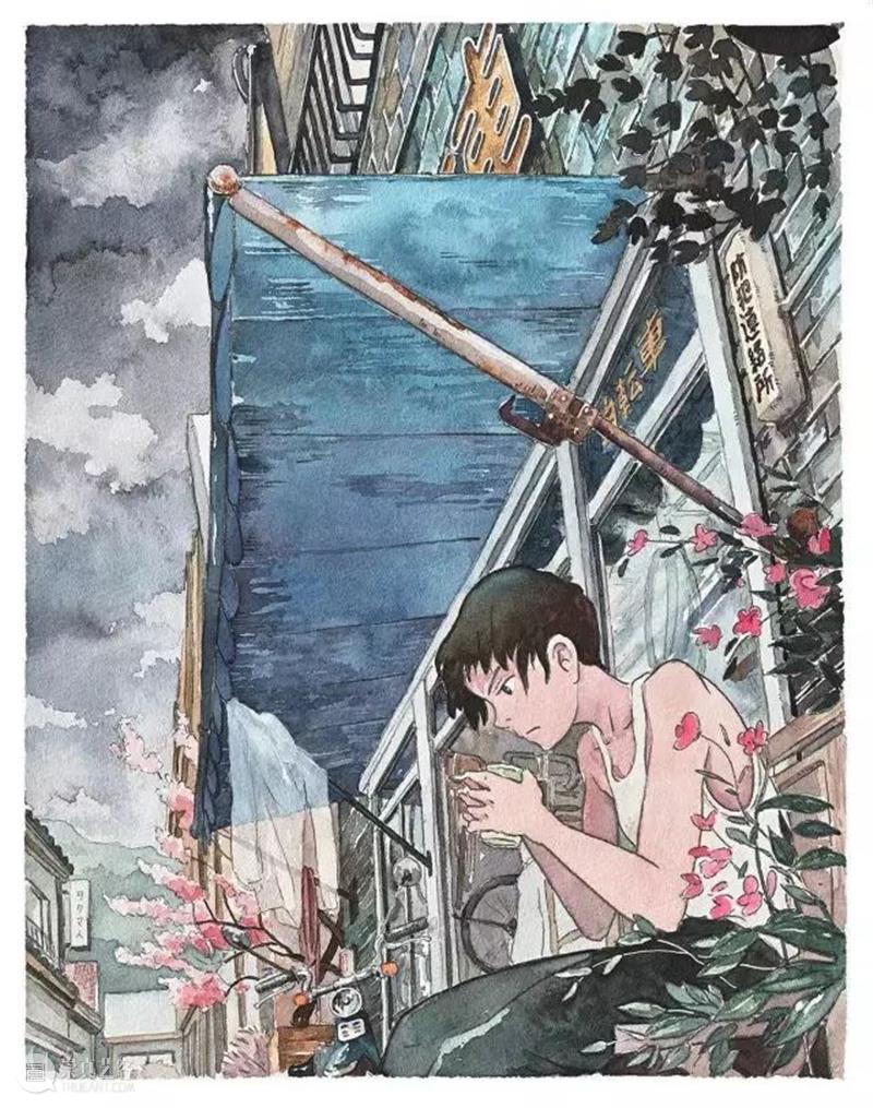 建筑丨这些美到窒息的动画场景原来都是他画的！波兰画家记录的东京 波兰 画家 动画 东京 建筑 场景 上方 右上 公众 美术志 崇真艺客