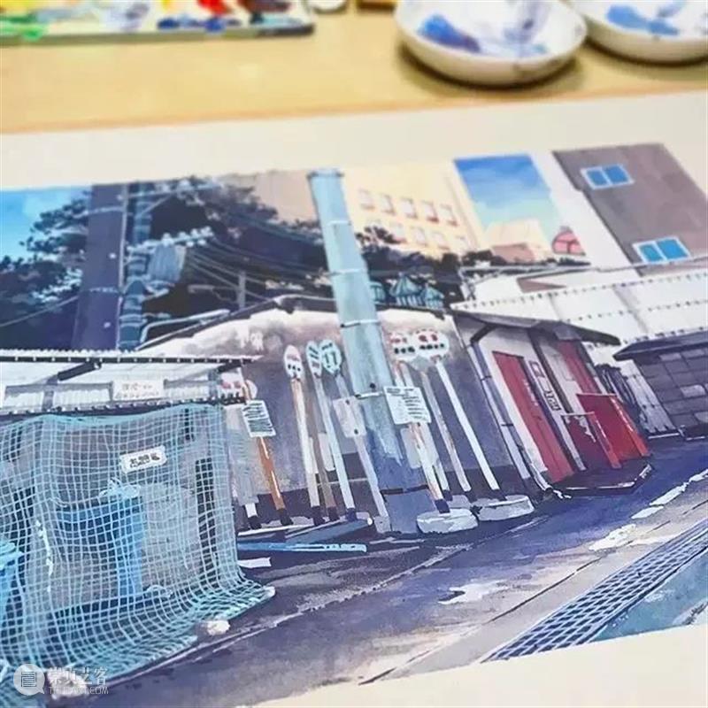 建筑丨这些美到窒息的动画场景原来都是他画的！波兰画家记录的东京 波兰 画家 动画 东京 建筑 场景 上方 右上 公众 美术志 崇真艺客
