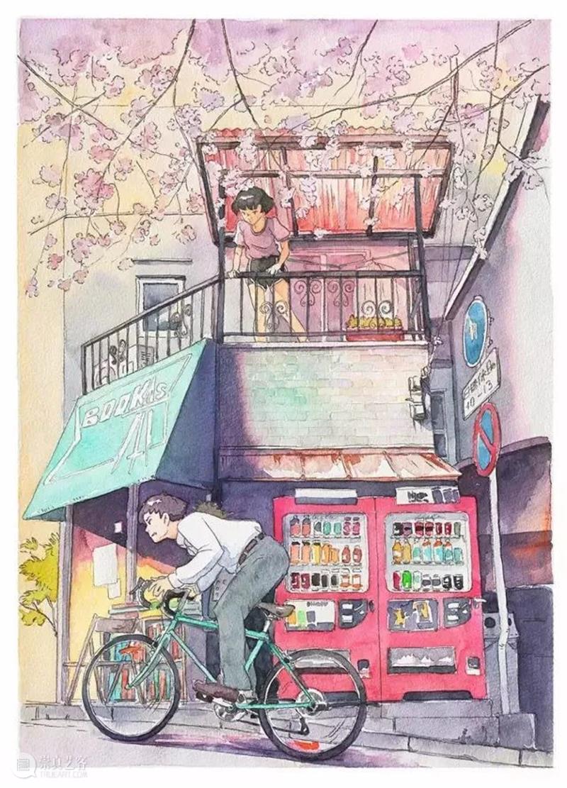 建筑丨这些美到窒息的动画场景原来都是他画的！波兰画家记录的东京 波兰 画家 动画 东京 建筑 场景 上方 右上 公众 美术志 崇真艺客