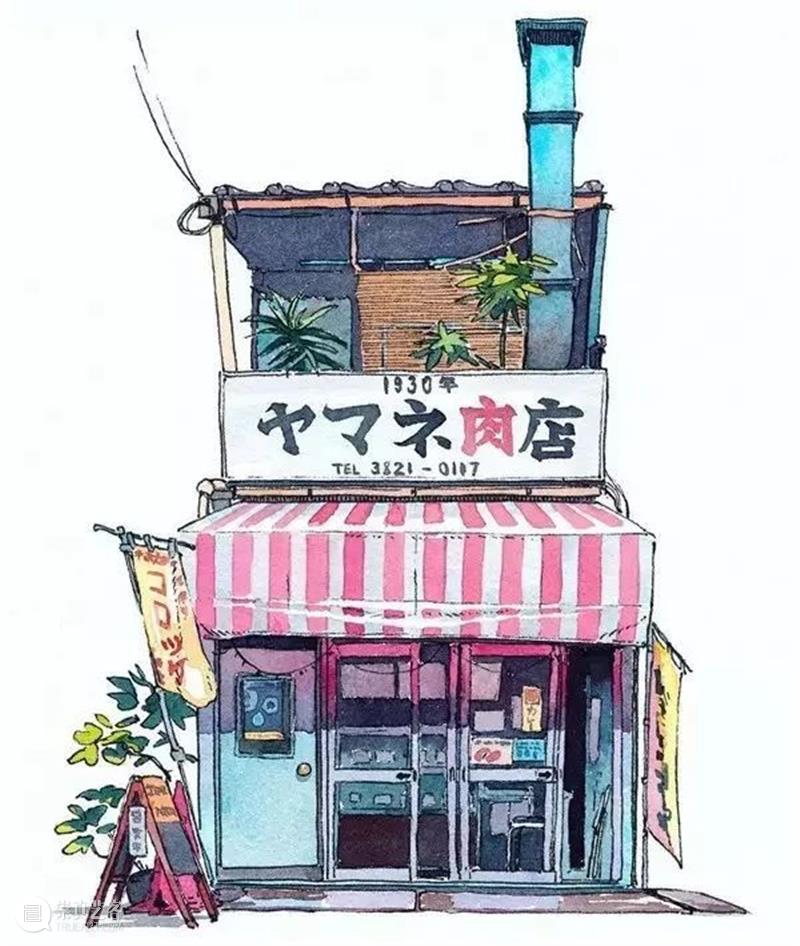 建筑丨这些美到窒息的动画场景原来都是他画的！波兰画家记录的东京 波兰 画家 动画 东京 建筑 场景 上方 右上 公众 美术志 崇真艺客