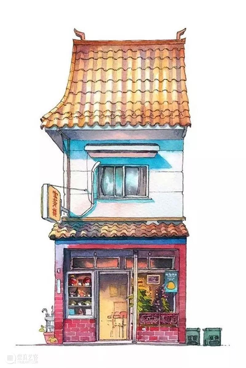 建筑丨这些美到窒息的动画场景原来都是他画的！波兰画家记录的东京 波兰 画家 动画 东京 建筑 场景 上方 右上 公众 美术志 崇真艺客