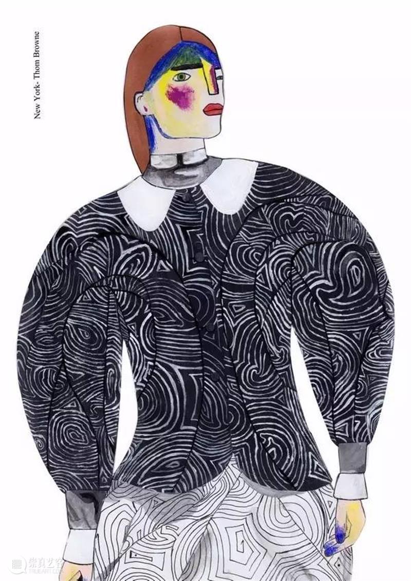 图集丨还没有灵感？100张创意手绘服装效果图奉上！ 创意 效果图 图集丨 灵感 服装 上方 右上 本文 服装设计师 时装 崇真艺客