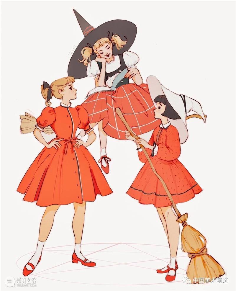 一组时装插画，抱走当头像  中国美术精选 时装 插画 头像 南非 插画家 设计师 tasia 人像 时尚 理念 崇真艺客