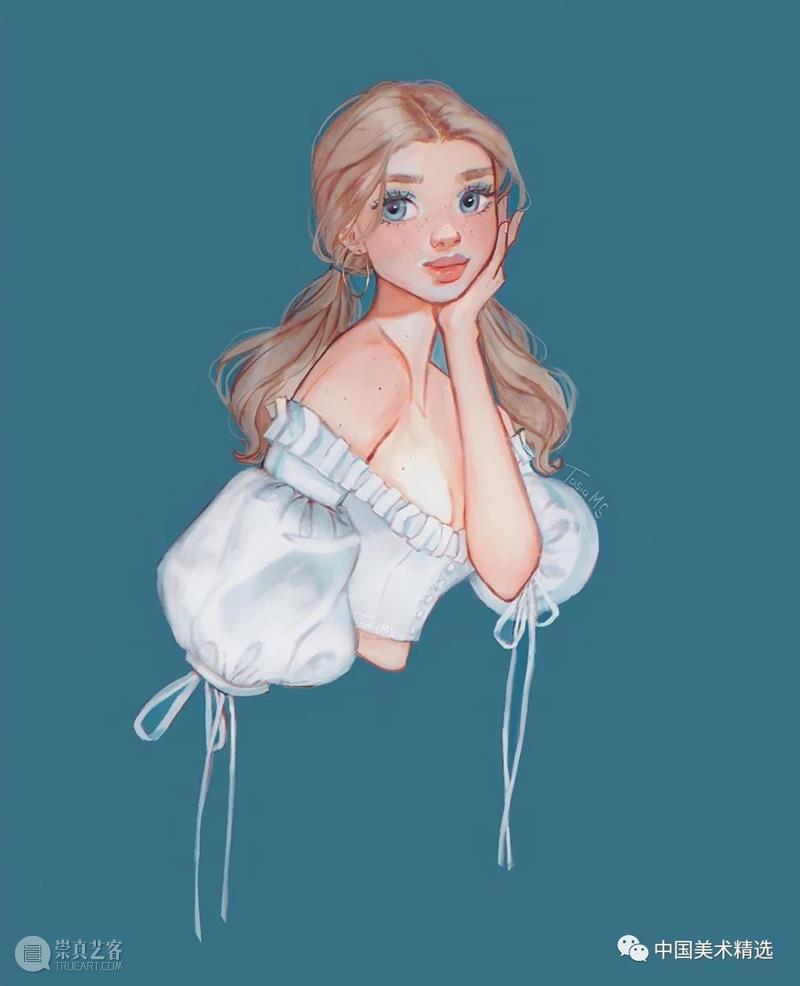 一组时装插画，抱走当头像  中国美术精选 时装 插画 头像 南非 插画家 设计师 tasia 人像 时尚 理念 崇真艺客