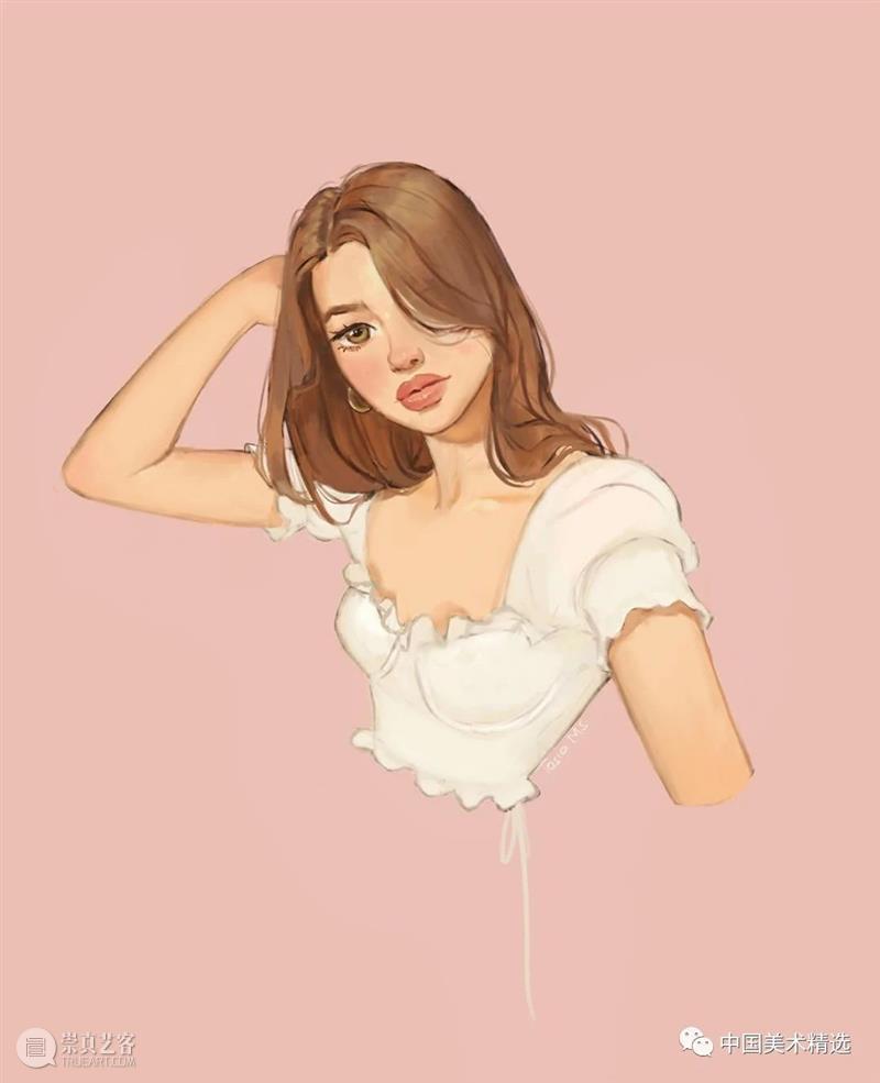 一组时装插画，抱走当头像  中国美术精选 时装 插画 头像 南非 插画家 设计师 tasia 人像 时尚 理念 崇真艺客