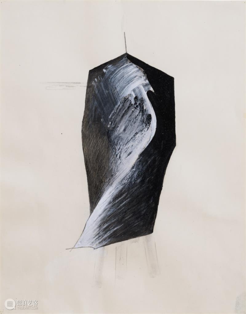 高古轩正在8-bridges.com上展示杰伊·德费奥的作品  Gagosian 作品 高古轩 杰伊·德费奥 DeFeo Untitled Tripod series Acrylic graphite grease 崇真艺客