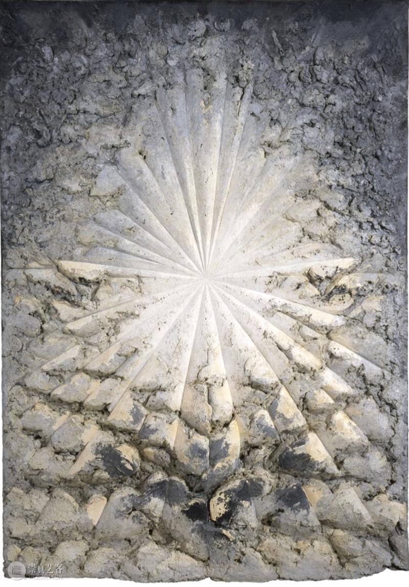 高古轩正在8-bridges.com上展示杰伊·德费奥的作品  Gagosian 作品 高古轩 杰伊·德费奥 DeFeo Untitled Tripod series Acrylic graphite grease 崇真艺客