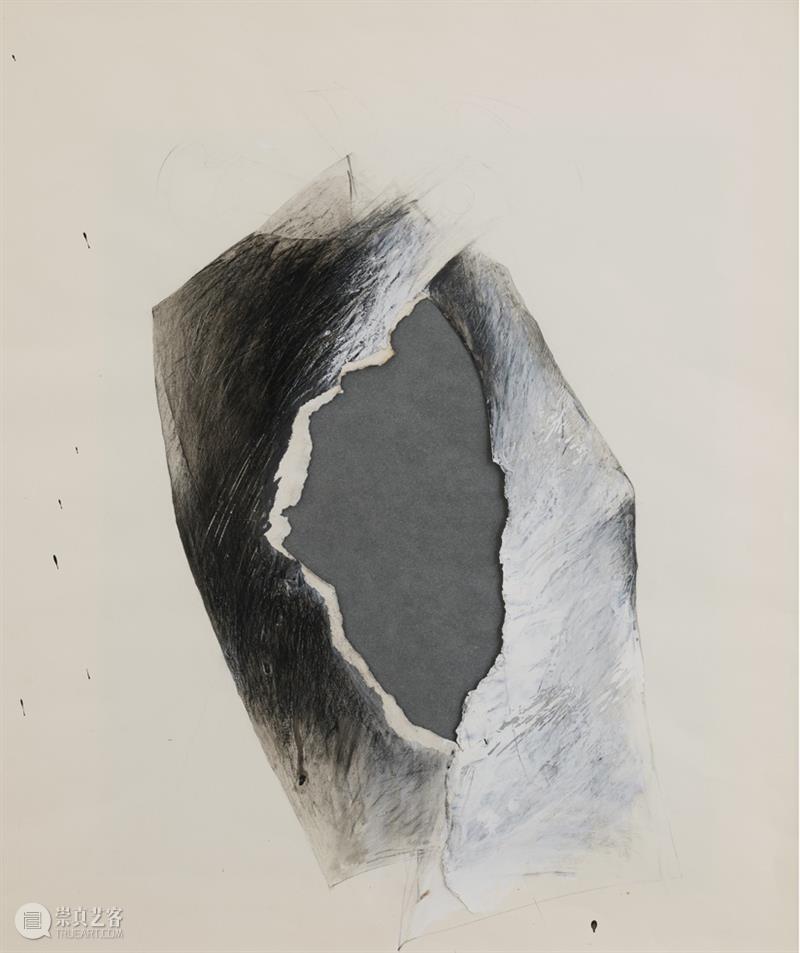 高古轩正在8-bridges.com上展示杰伊·德费奥的作品  Gagosian 作品 高古轩 杰伊·德费奥 DeFeo Untitled Tripod series Acrylic graphite grease 崇真艺客