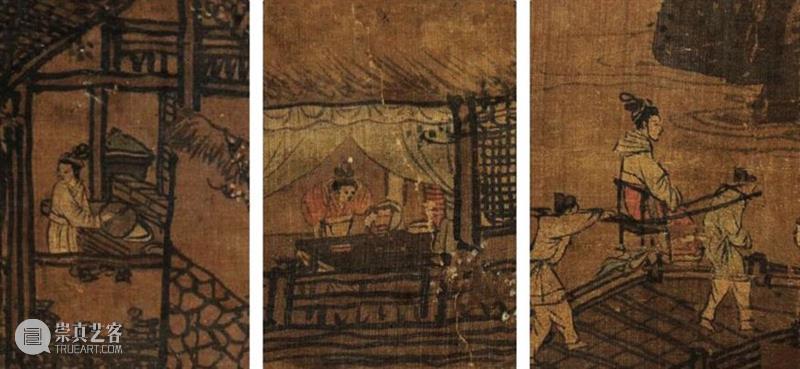 【保利拍卖十五周年】请君停鞭驻春色 青霄万里入画图丨（传）牟益《游春图》 游春图 牟益 春色 青霄万里 保利拍卖 画图 Lot4043牟 镜心 绢本 题签 崇真艺客