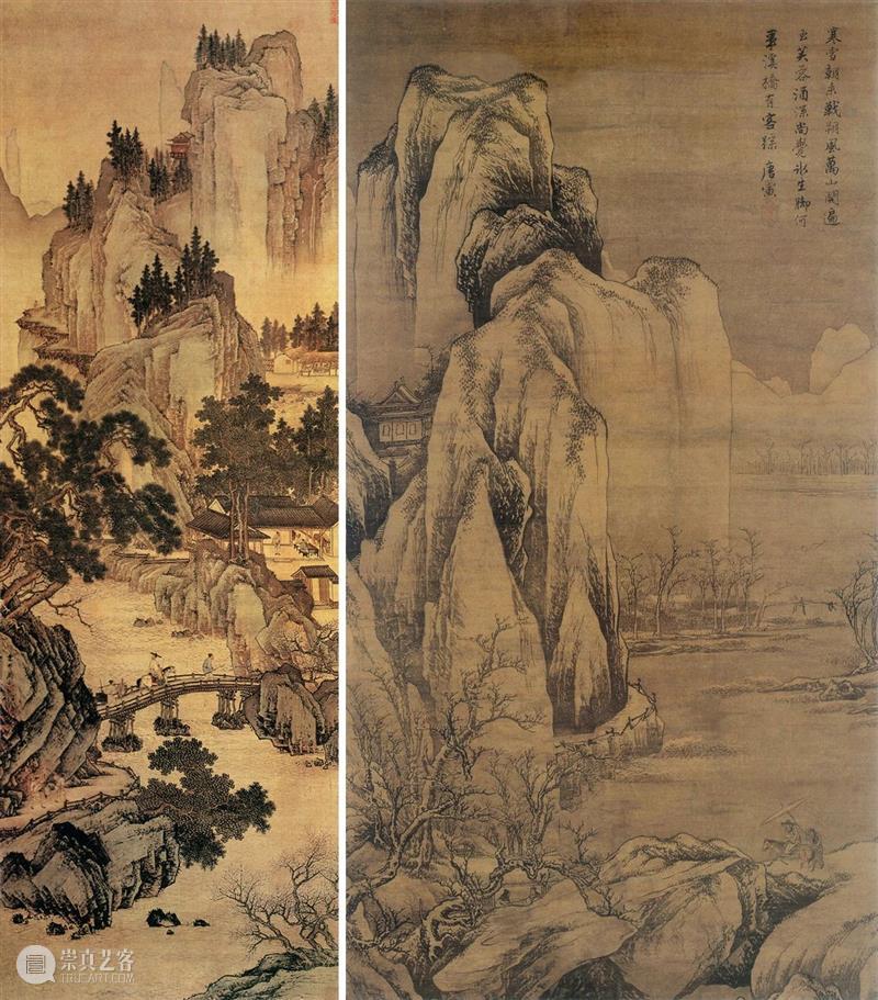 【保利拍卖十五周年】请君停鞭驻春色 青霄万里入画图丨（传）牟益《游春图》 游春图 牟益 春色 青霄万里 保利拍卖 画图 Lot4043牟 镜心 绢本 题签 崇真艺客