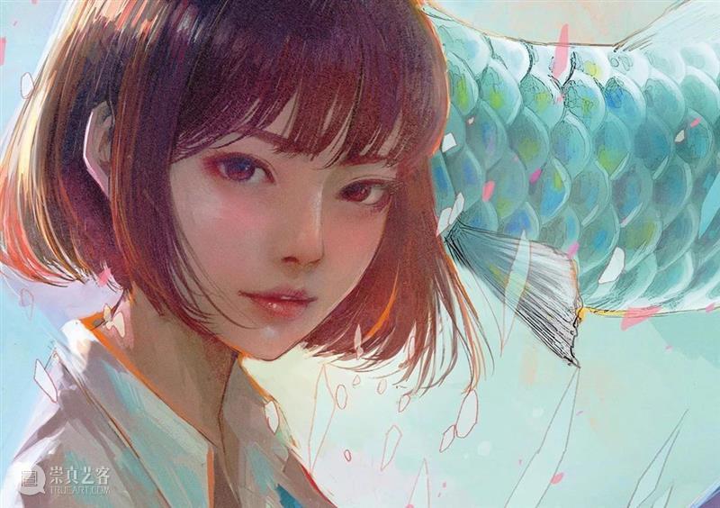 超酷的小姐姐，插画里满满的都是细节！—— Wataboku 小姐 插画 细节 END 崇真艺客