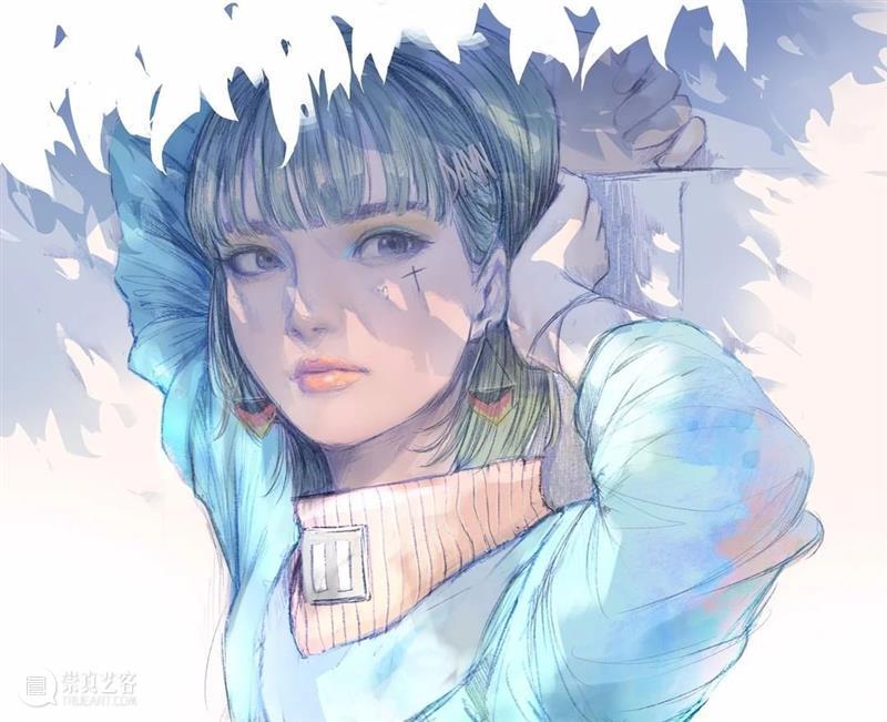超酷的小姐姐，插画里满满的都是细节！—— Wataboku 小姐 插画 细节 END 崇真艺客