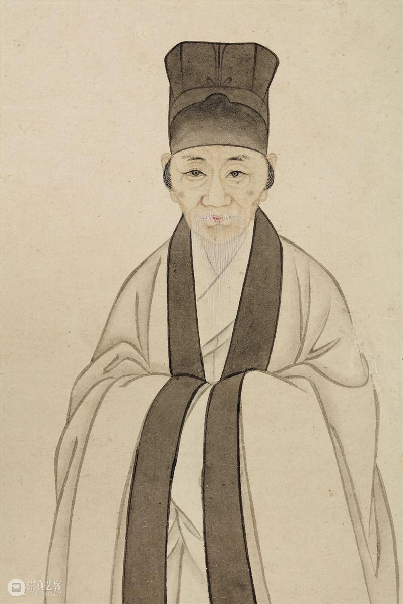 『中贸圣佳25周年春拍』 |  南陵水面咏樊川 拈入香光画里禅 — 翁方纲、罗聘 绘 董其昌像并杜牧南陵水面诗意 翁方纲 董其昌 杜牧 诗意 罗聘 南陵 水面 樊川 光画 拍卖会 崇真艺客
