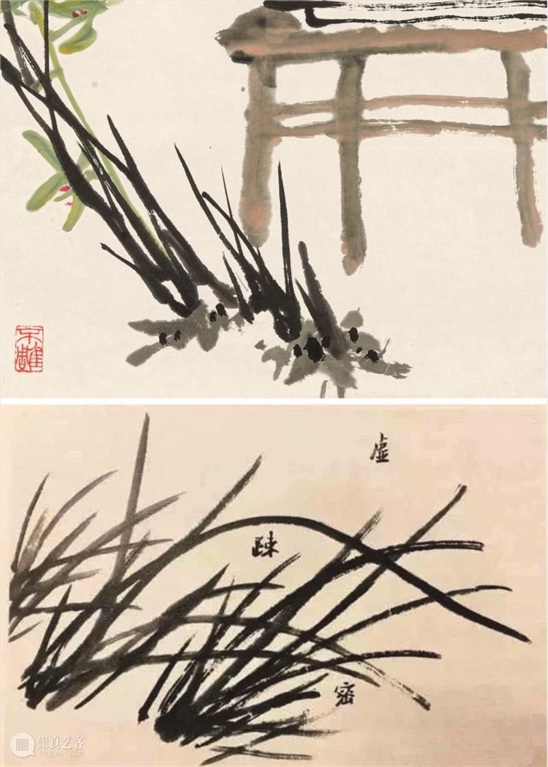 【保利拍卖十五周年】清气袭人 生意盎然 | 陈永怡解读潘天寿《榴实蕙兰图》 潘天寿 榴实蕙兰图 袭人 生意 陈永怡 保利拍卖 清气 虚实 无疏 疏密 崇真艺客