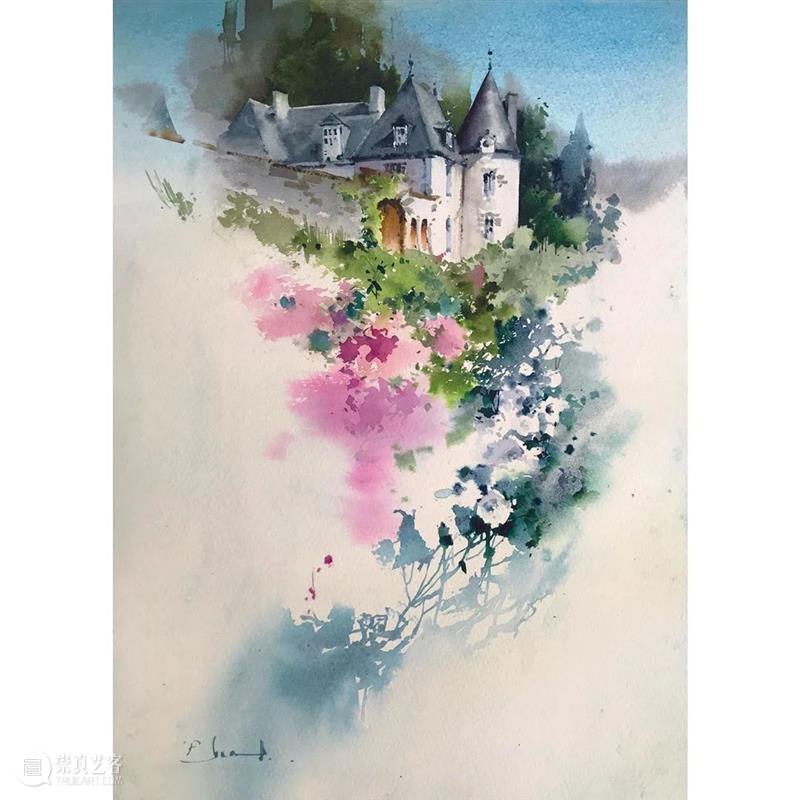 当水彩遇到花卉，简直不要太合适！ 水彩 花卉 END 崇真艺客