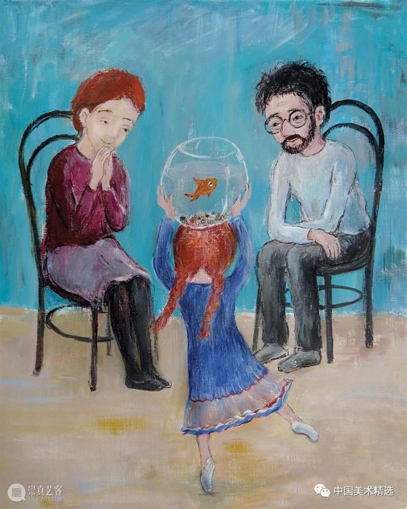 关于童年的回忆 童年 绘画 画作 生活 灵感 格鲁吉亚 艺术家 Chakvetadze 画中 爱情 崇真艺客