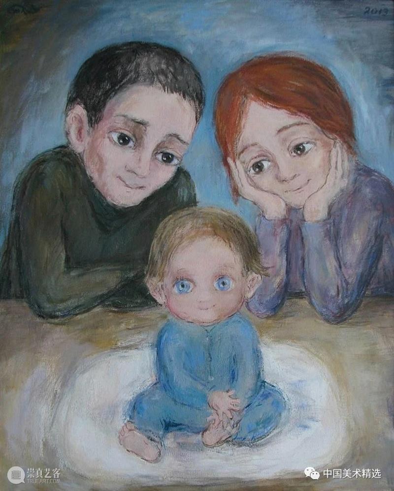 关于童年的回忆 童年 绘画 画作 生活 灵感 格鲁吉亚 艺术家 Chakvetadze 画中 爱情 崇真艺客