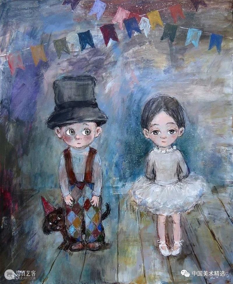 关于童年的回忆 童年 绘画 画作 生活 灵感 格鲁吉亚 艺术家 Chakvetadze 画中 爱情 崇真艺客