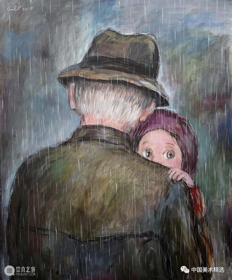 关于童年的回忆 童年 绘画 画作 生活 灵感 格鲁吉亚 艺术家 Chakvetadze 画中 爱情 崇真艺客