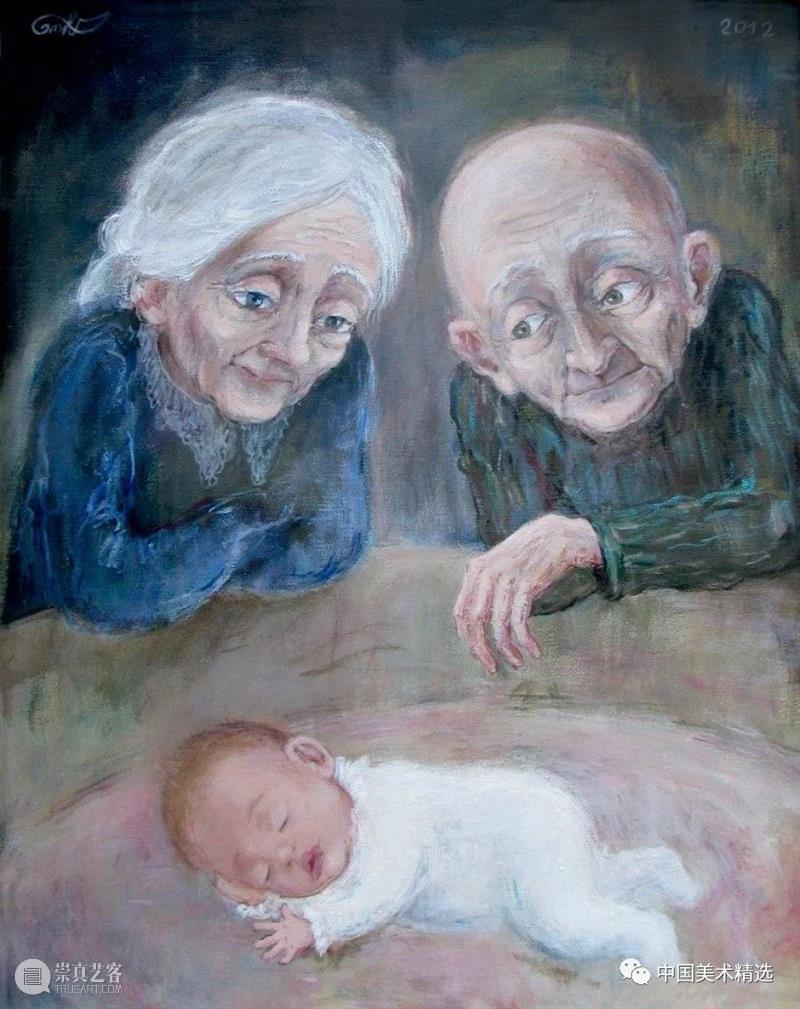关于童年的回忆 童年 绘画 画作 生活 灵感 格鲁吉亚 艺术家 Chakvetadze 画中 爱情 崇真艺客