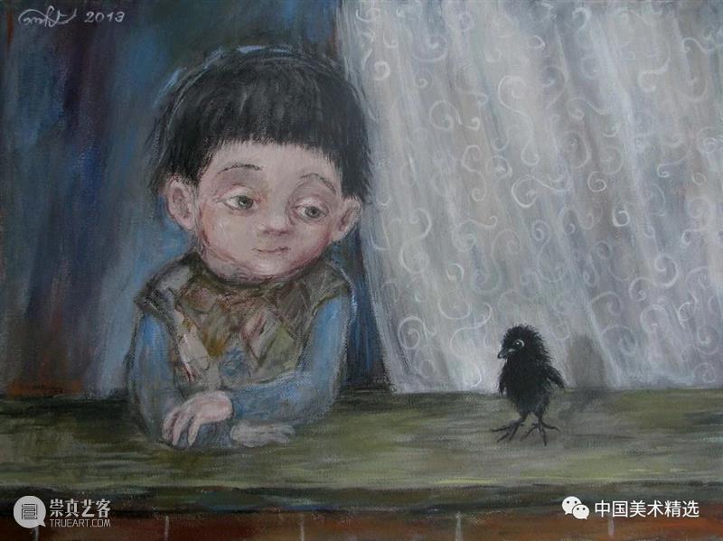 关于童年的回忆 童年 绘画 画作 生活 灵感 格鲁吉亚 艺术家 Chakvetadze 画中 爱情 崇真艺客